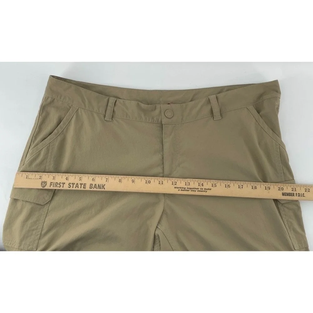 North Face Women's Convertible Pants Size 16 Beige‎ Hiking Drawstring Nylon